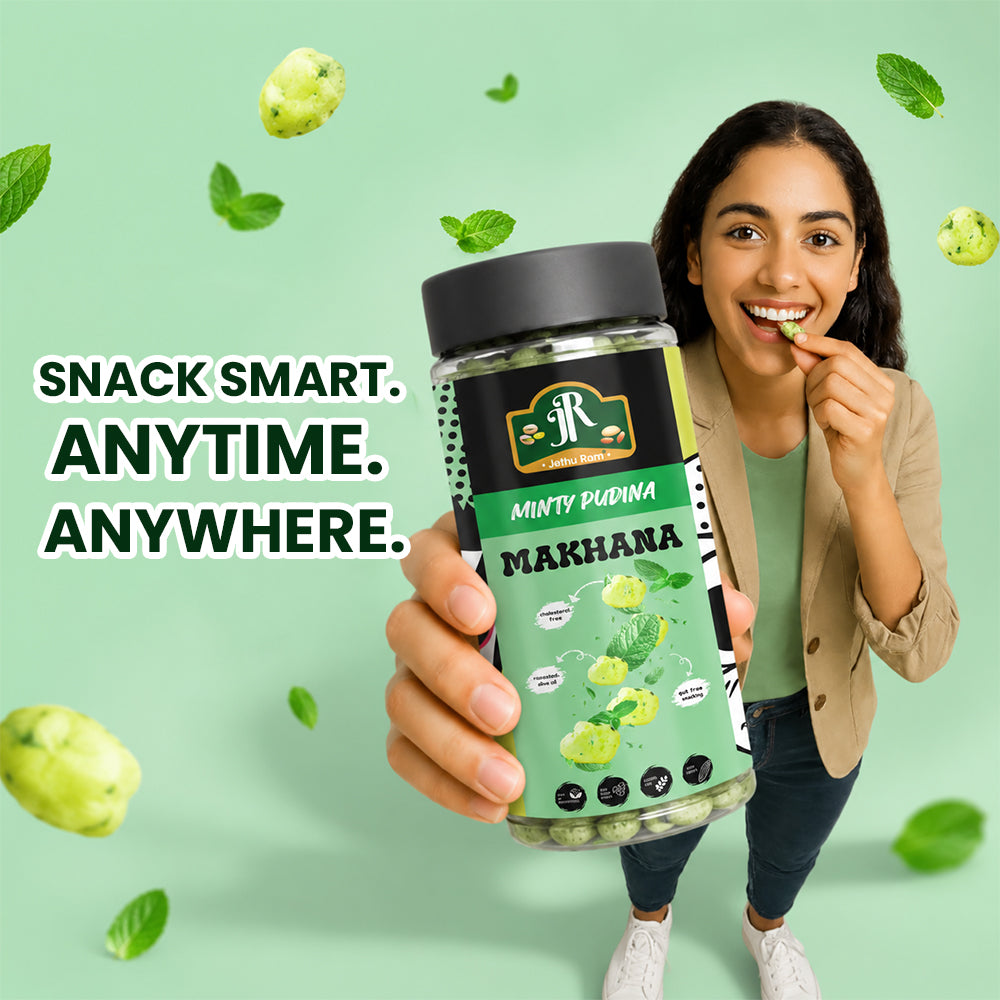Roasted & Flavoured Makhana Minty Pudina (Fox Nuts)
