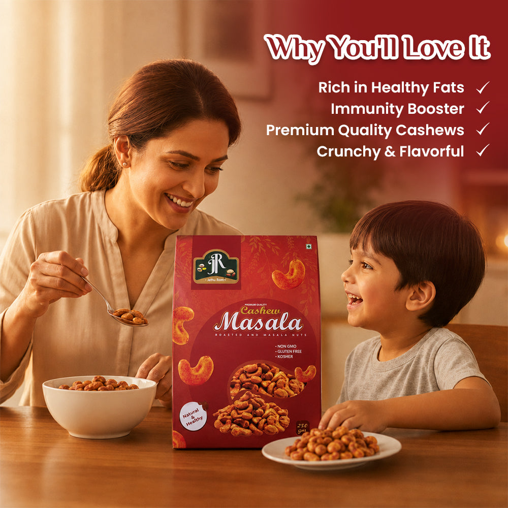 Jethu Ram Roasted Chatpata Masala Cashews ( Kaju )