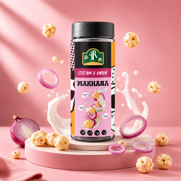 Roasted & Flavoured Makhana Cream & Onion (Fox Nuts)