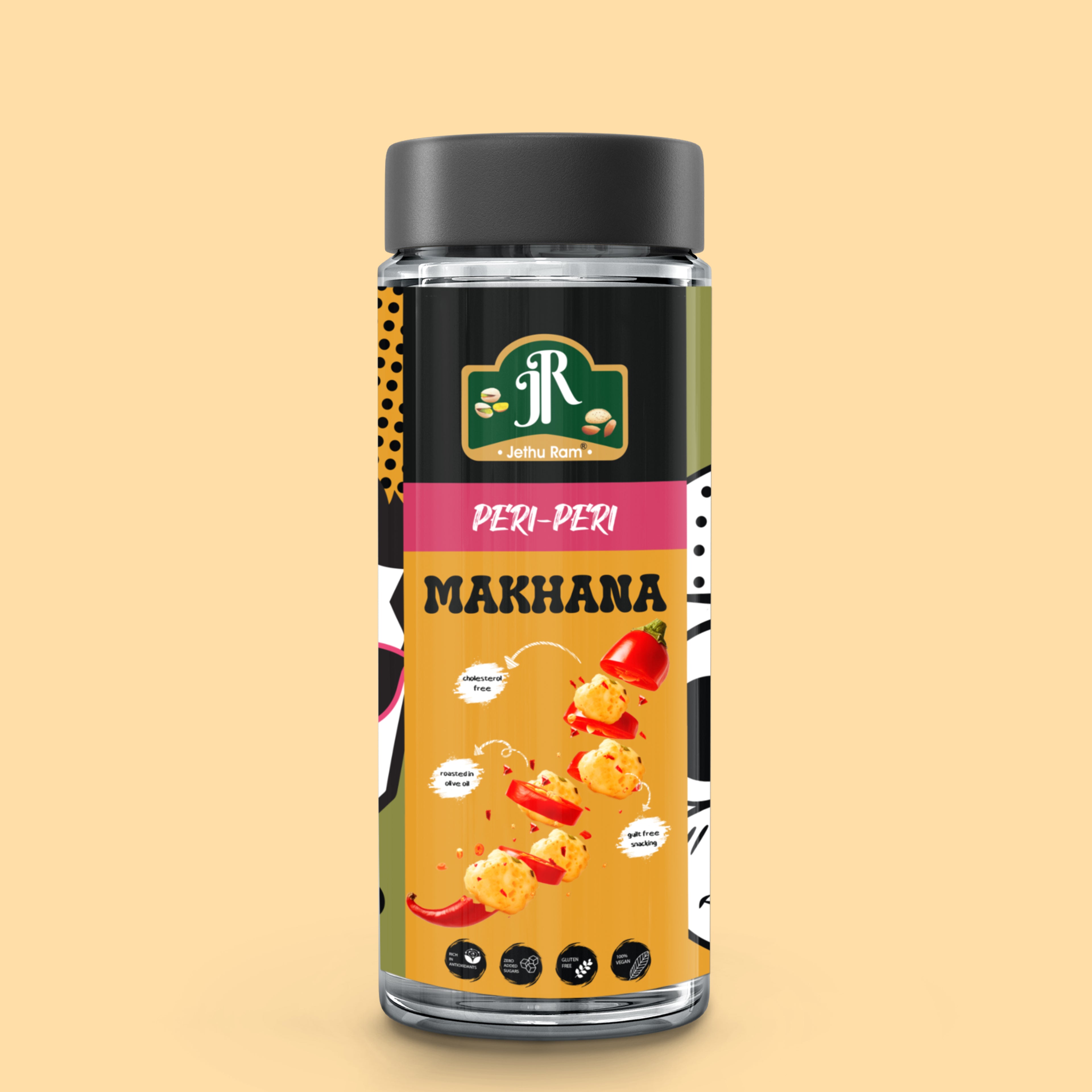 Roasted & Flavoured Makhana Peri-Peri (Fox Nuts)
